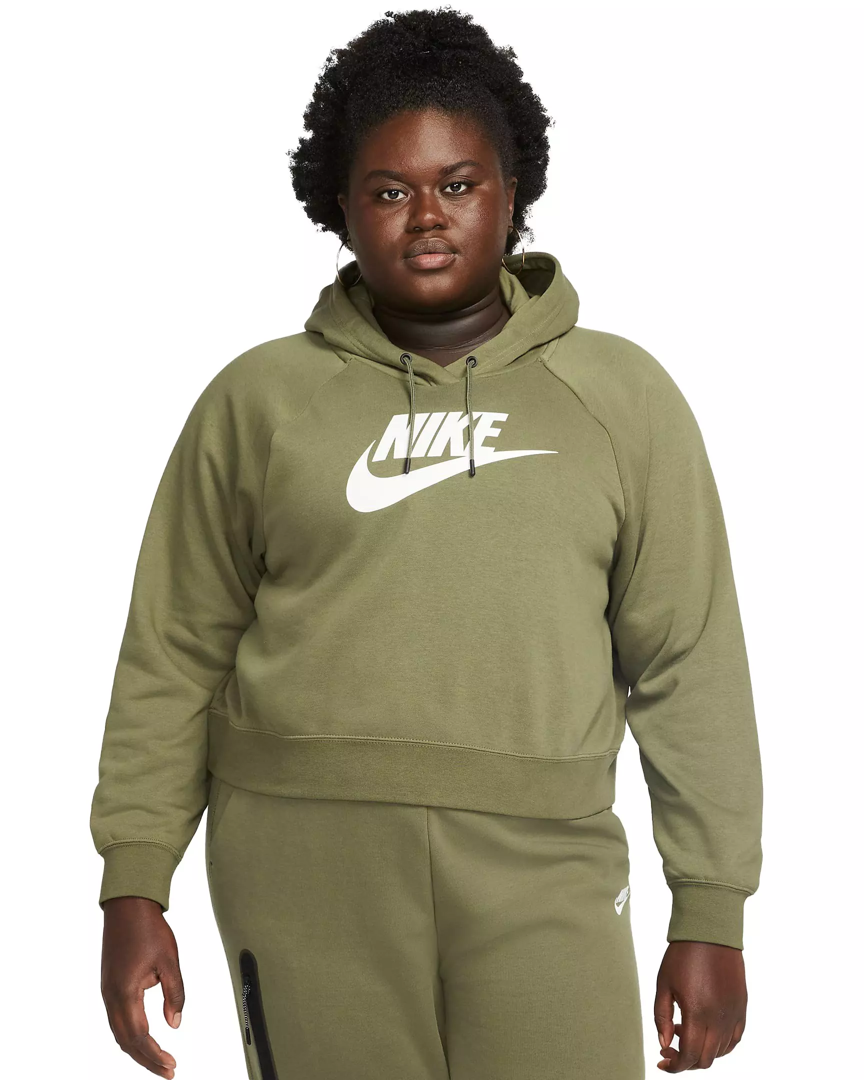 Nike women's cropped clearance hoodie